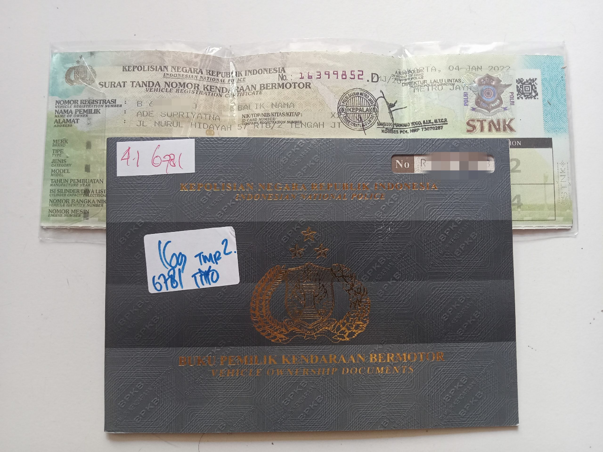 balik nama STNK dan BPKB Sepeda Motor SAMSAT Jakarta Timur